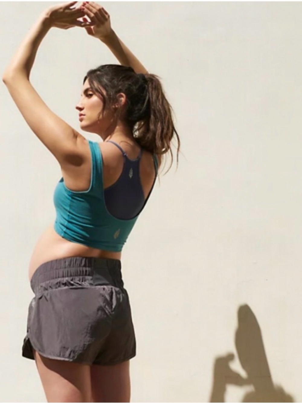 Free People x Hatch The way home maternity shorts